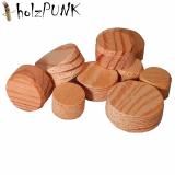 Kiefer Konusplättchen bzw. Querholzplättchen / Durchmesser von 10 bis 40 mm wählbar