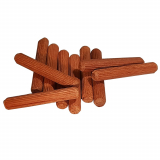 10er Riffeldübel aus Mahagoni / Größe: 10 x 50 mm