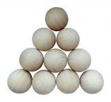 Holzkugeln aus Buche ungebohrt / Durchmesser von 20 bis 40 mm wählbar