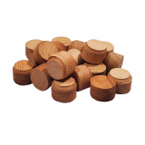 Nussbaum Konusplättchen bzw. Querholzplättchen / Durchmesser 15 mm