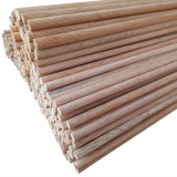 8er Riffelstab aus Eiche / Durchmesser: 8 mm, Länge: 1000mm