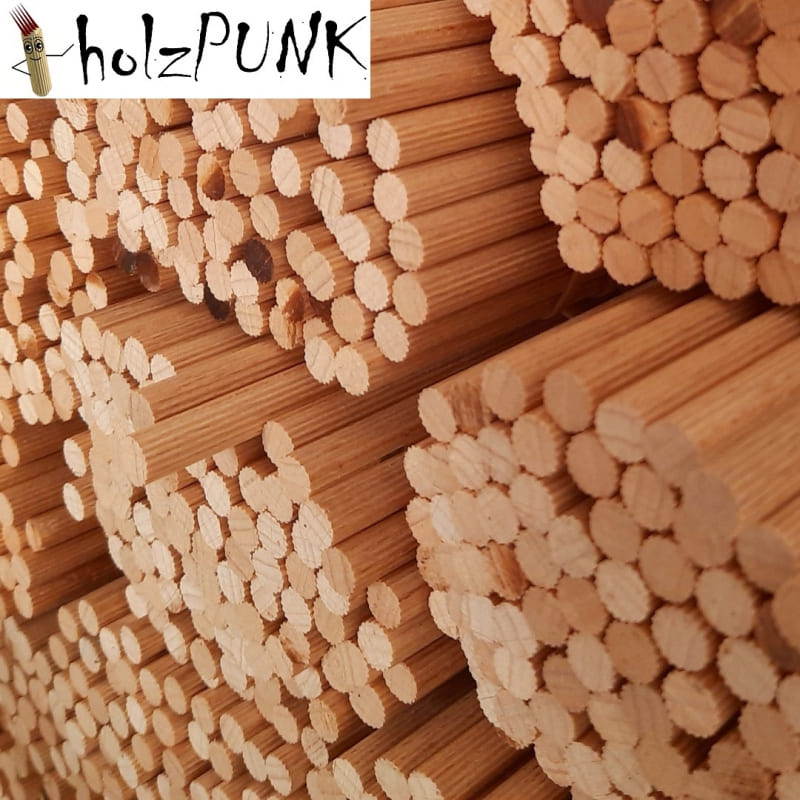 Holzdübel 10 mm, 75 Stück